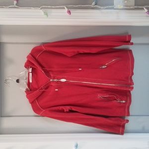 Chaus Red jacket with hood